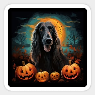 Afghan Hound Halloween Sticker